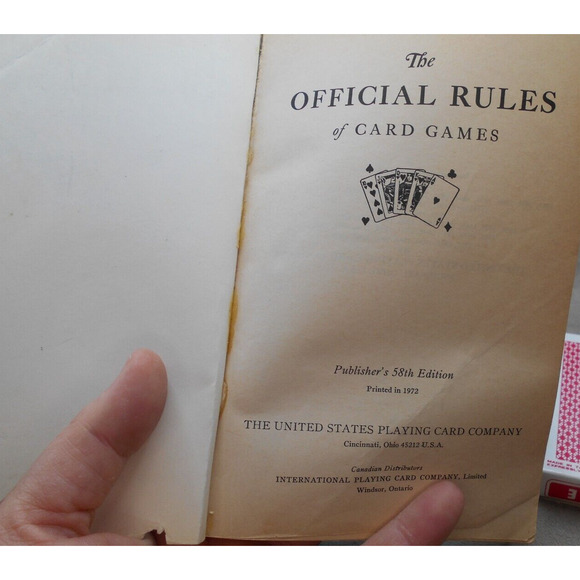 Vintage Playing Card & Acc Lot: Book, Shuffler, Pinochle, Euchre, & Jumbo Card - Picture 5 of 7